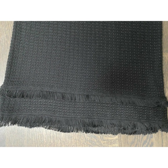 NWT~ J.‎ Crew Sleeveless Fringed Sweater Dress Black~XS - Picture 4 of 7